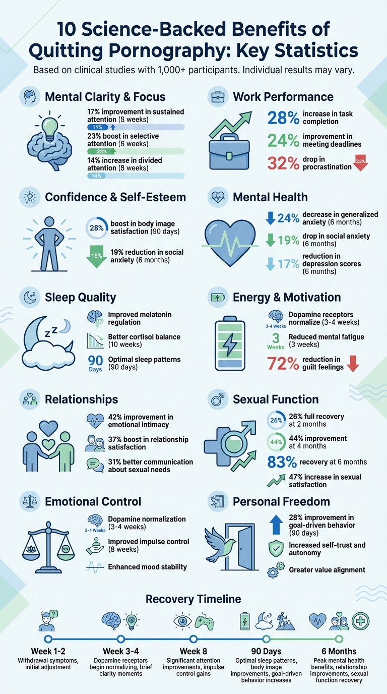 10 Science-Backed Benefits of Quitting Pornography: Key Statistics and Recovery Timeline